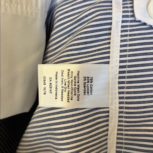 Talbots Blue Striped Dress Pants nwt size 18W Chatham - Picture 10 of 10